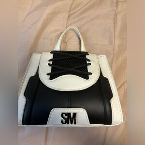 Steve Madden White and Black Handbag